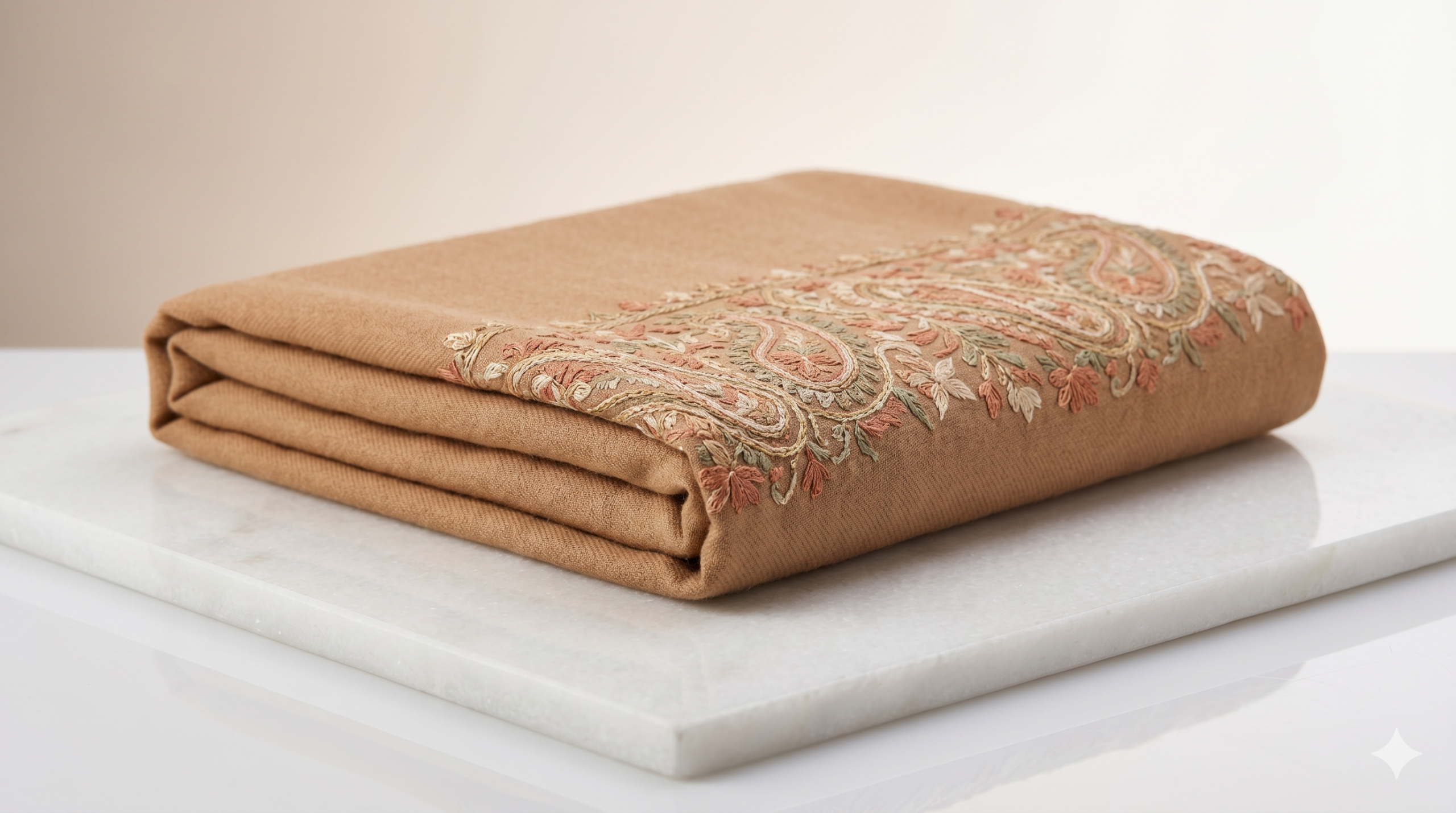 Hand-Embroidered Pashmina Shawl