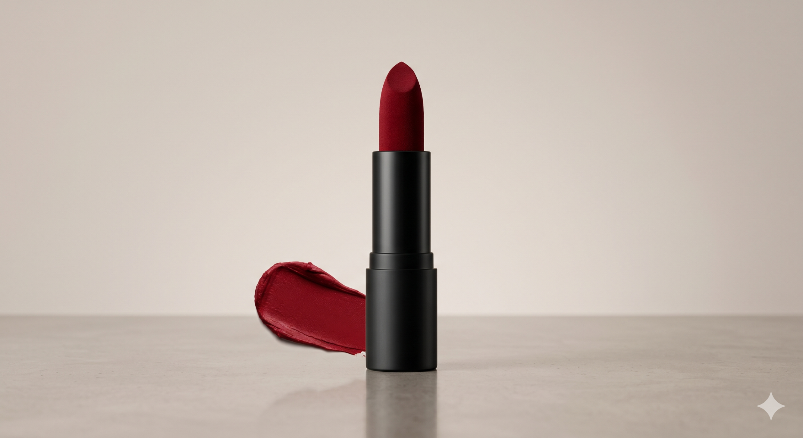 Velvet Matte Long-Lasting Lipstick (Deep Red)